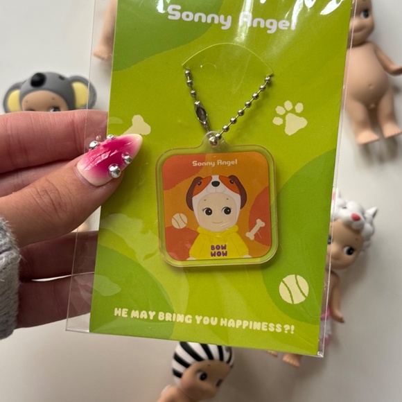 Sonny Angel Dachshund Dog Time Series Acrylic Key Ring Key Chain Never Opened - Picture 3 of 5